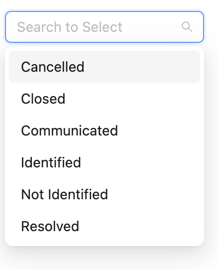sorted-search concept on a Combobox component in Ant Design.