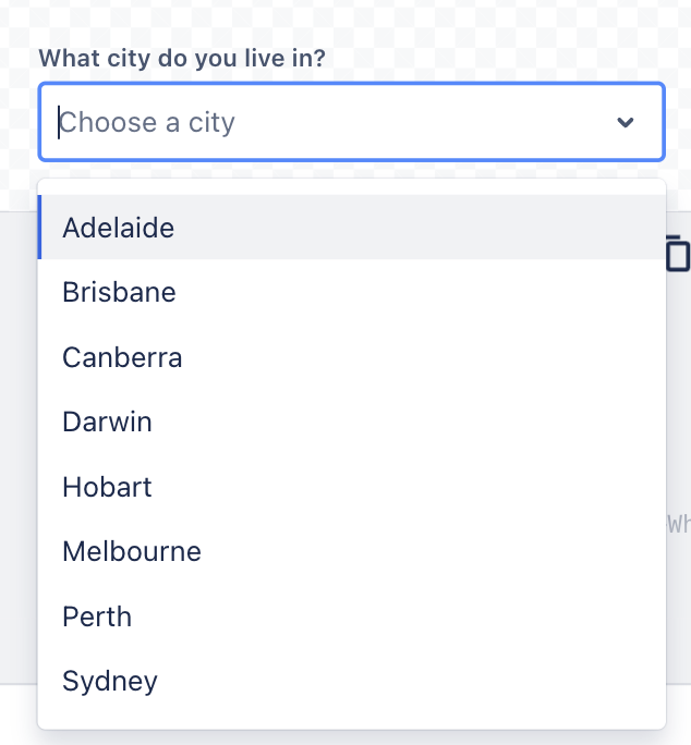 default concept on a Combobox component in Atlaskit.