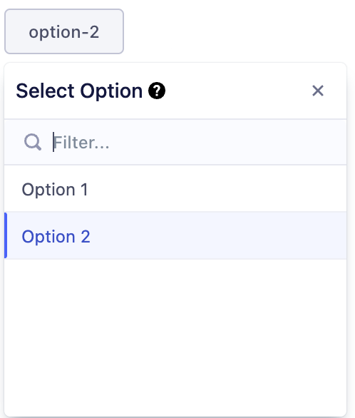 custom-title concept on a Combobox component in Evergreen.