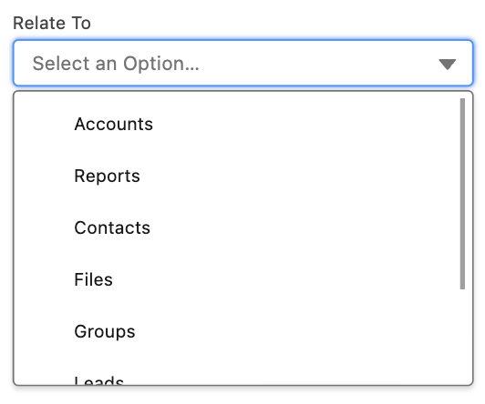 default concept on a Combobox component in Lightning Design System.