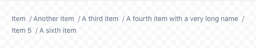 overflow concept on a Breadcrumb component in Atlaskit.