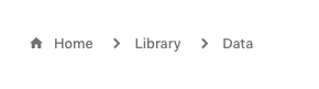 basic concept on a Breadcrumb component in Auth0 Styleguide.