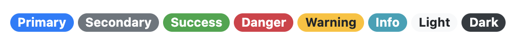 pills concept on a Tag component in Bootstrap.