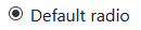 state concept on a Radio Button component in Bootstrap.