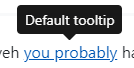 basic concept on a Tooltip component in Bootstrap.