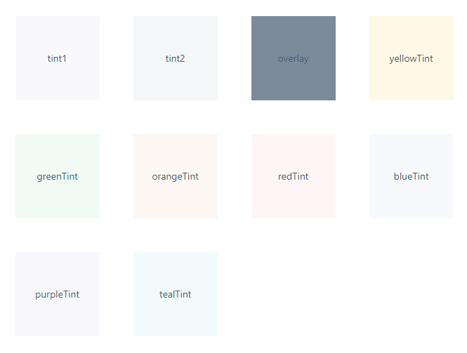 colors concept on a Flex component in Evergreen.