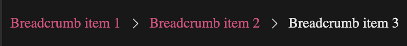 divider concept on a Breadcrumb component in FAST.