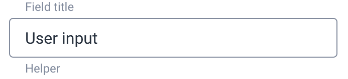 state concept on a InputText component in GoodBarber Design System.