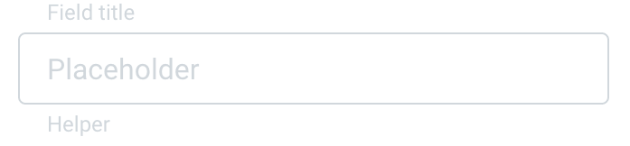 disabled concept on a InputText component in GoodBarber Design System.