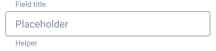 state concept on a InputText component in GoodBarber Design System.