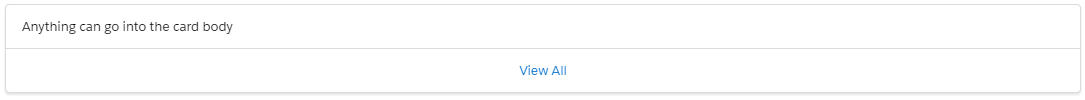 footer concept on a Card component in Lightning Design System.