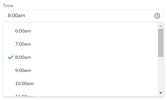 date-time picker concept on a Popup component in Lightning Design System.