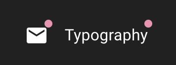 dot concept on a Badge component in Material Components Web.