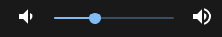 basic concept on a Slider component in Material Components Web.