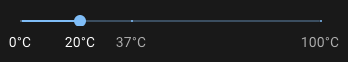 restricted concept on a Slider component in Material Components Web.