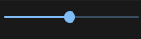 scale concept on a Slider component in Material Components Web.