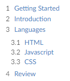 ordered concept on a List component in Semantic UI.